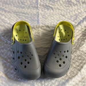 Women's Gray and Yellow Sandals